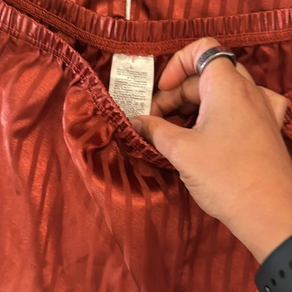 Burnt Orange Striped Pajama Set - Picture 2 of 7